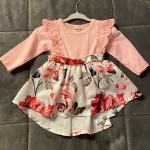 Flower Long Sleeve Dress